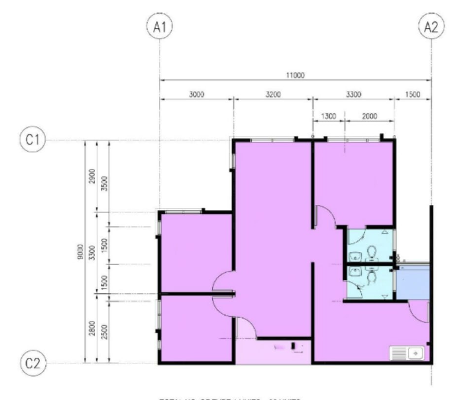 Corrected Architectural Floor Plan